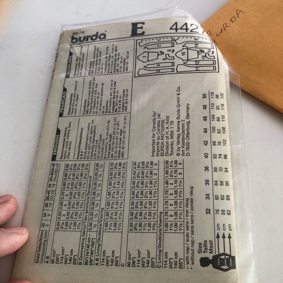 Burda Studio 4427 pattern size 6 -24. Nice sheath dress for the office - Picture 6 of 7